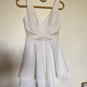 Windsor White Sleeveless V-Neck Sundress